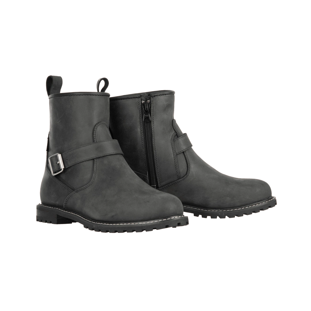 Bottes moto femme cuir Oxford Sofia Gris — imperméables Dry2Dry
