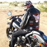 Gilet cuir biker Live to ride - LE PRATIQUE DU MOTARD