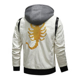 Blouson biker simili cuir blanc - Scorpion - LE PRATIQUE DU MOTARD