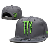 Casquette Monster Energy Snapback - Grise - LE PRATIQUE DU MOTARD