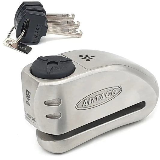 Antivol moto SRA avec alarme - Bloque Disque - LE PRATIQUE DU MOTARD
