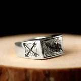 Bague motard - Plume (Argent) - LE PRATIQUE DU MOTARD