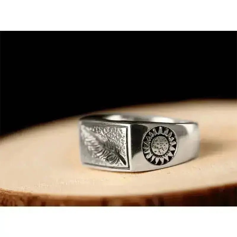 Bague motard - Plume (Argent) - LE PRATIQUE DU MOTARD