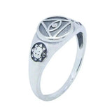 Bague motard Illuminati (Argent) - LE PRATIQUE DU MOTARD