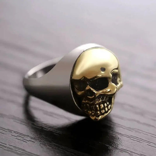 Bague motard en acier - Sombre capitaine - LE PRATIQUE DU MOTARD