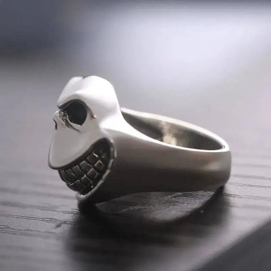 Bague motard joker (Argent) - LE PRATIQUE DU MOTARD