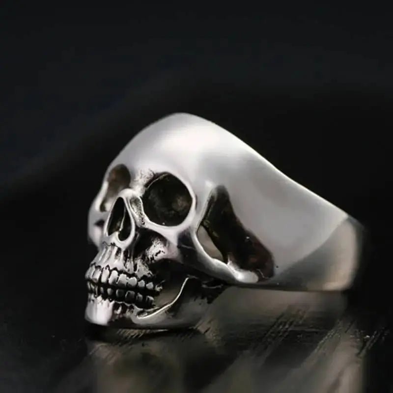 Bague motard tête de mort (argent) - LE PRATIQUE DU MOTARD