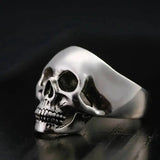 Bague motard tête de mort (argent) - LE PRATIQUE DU MOTARD
