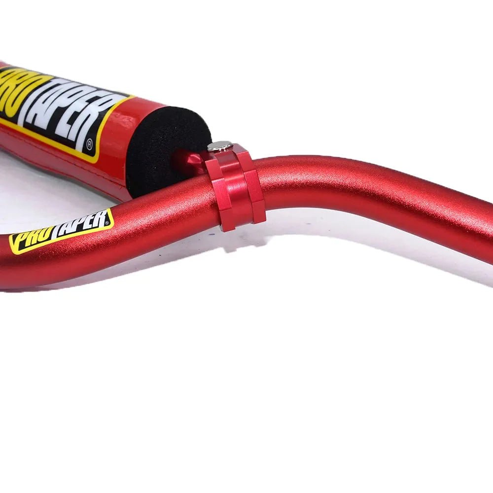 Guidon pro taper - 22mm Rouge - LE PRATIQUE DU MOTARD