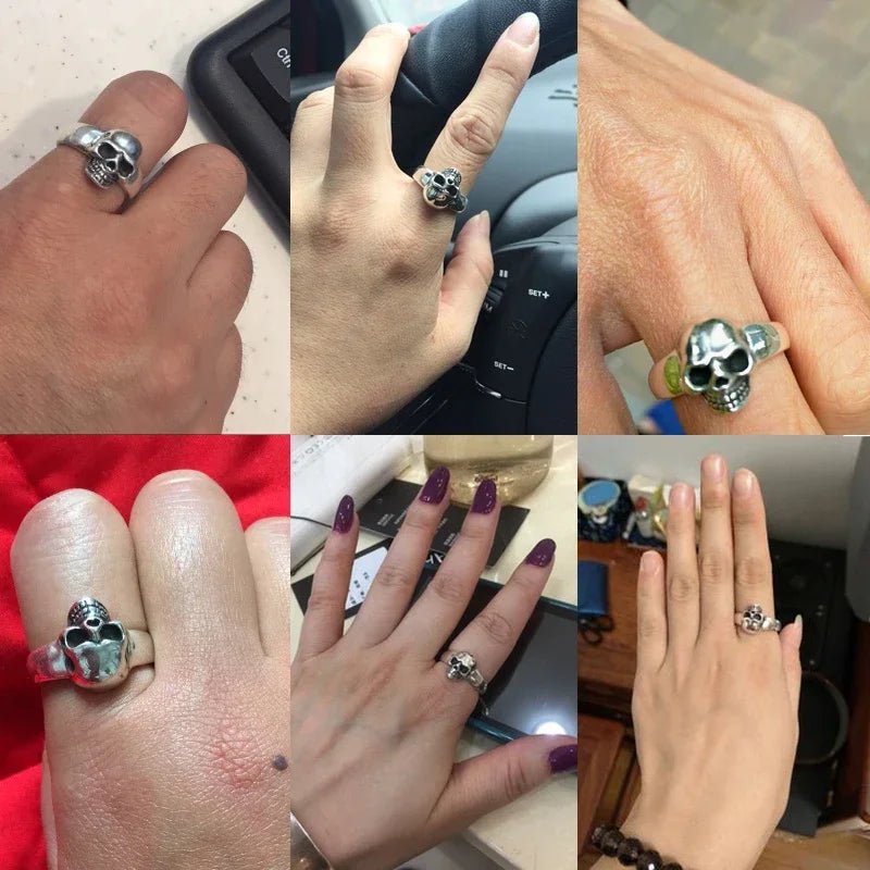 Bague motard tête de mort (Argent) - LE PRATIQUE DU MOTARD