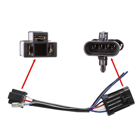 Adaptateur branchement H4-H13 pour phares moto Le Pratique du Motard