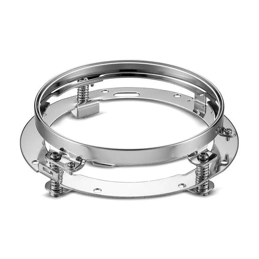 Anneau de fixation pour phare  7" compatible avec Harley  - Chrome Le Pratique du Motard