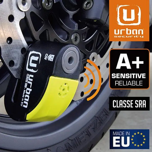 Antivol moto Bloque Disque avec Alarme  - Homologué SRA Le Pratique du Motard