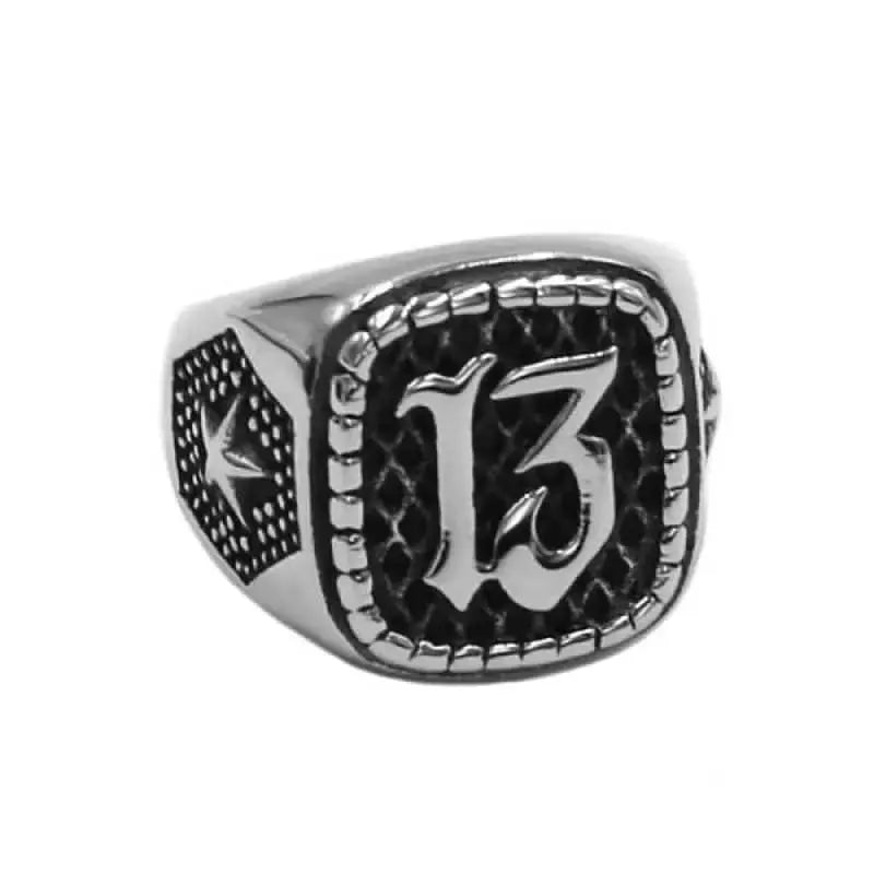 Bague en acier - Lucky 13 - Le Pratique du Motard