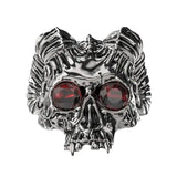 Bague motard tête de mort (Argent) - Le Pratique du Motard