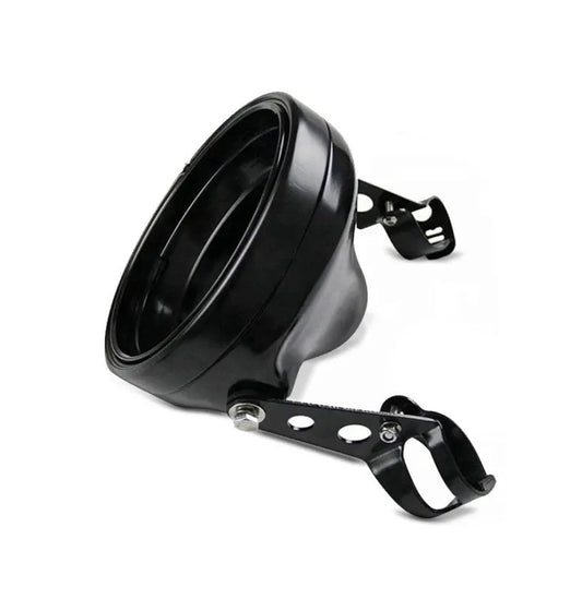 Boîtier pour Phare LED  moto 7" Universel + supports de fourche 35-43mm Le Pratique du Motard