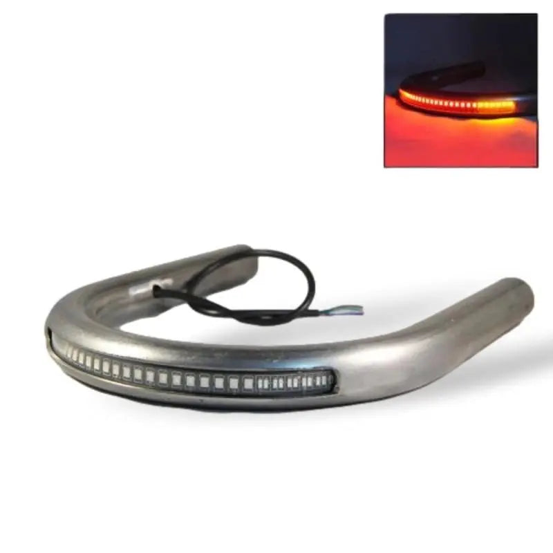 Boucle de cadre moto café racer - 215mm + éclairage LED Le Pratique du Motard