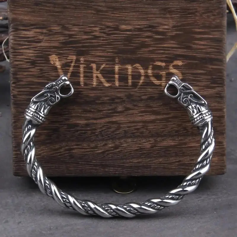 Bracelet Bikers Viking Dragons Enflammés - Le Pratique du Motard