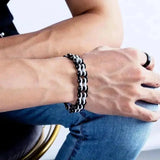 Bracelet en chaîne de moto en acier inoxydable - Le Pratique du Motard