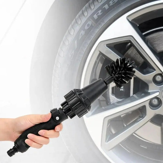 Brosse de nettoyage rotative a pression d'eau - Le Pratique du Motard