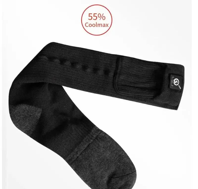 Chaussettes chauffantes moto - Noir - Le Pratique du Motard