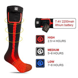 Chaussettes chauffantes moto - Rouge Le Pratique du Motard
