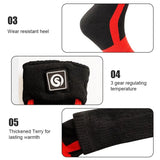 Chaussettes chauffantes moto - Rouge Le Pratique du Motard