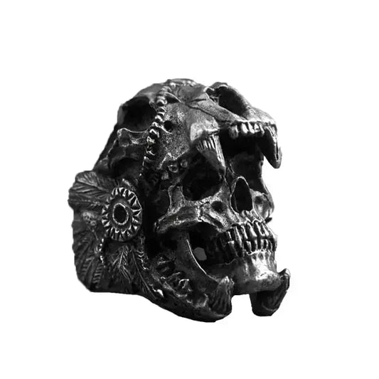 Chevalière motard - Viking Skull - Le Pratique du Motard