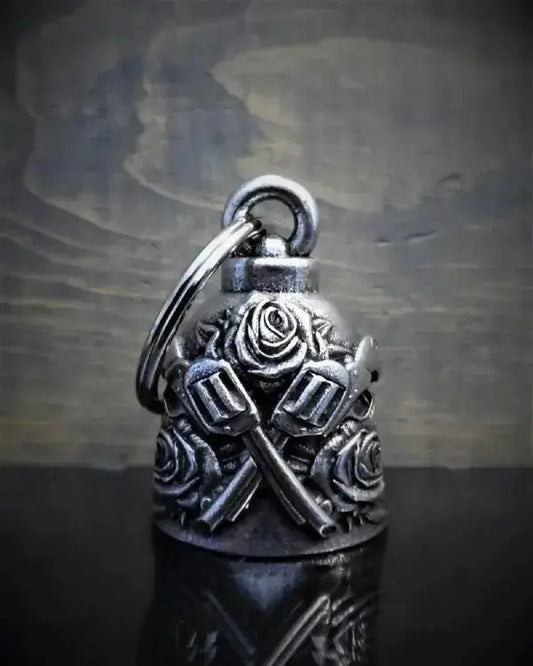 Cloche ange gardien Bravo bell's "des Armes et de la roses" - Le Pratique du Motard