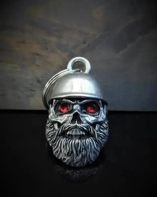 Cloche ange gardien unique "barbu casqué diamant" - Le Pratique du Motard