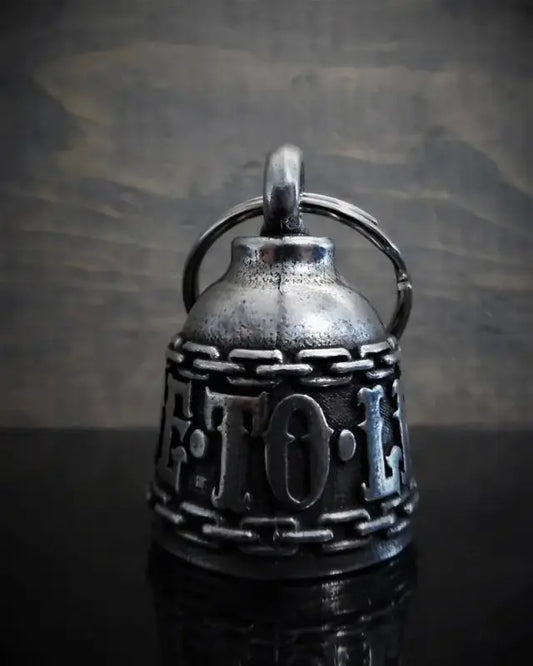 Cloche de moto unique Bravo bells " Live To Ride Bell" - Le Pratique du Motard