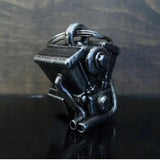 Cloche de moto unique Bravo bells " Moteur en V " - Le Pratique du Motard