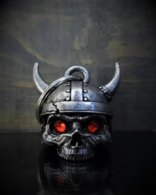 Cloche de moto unique "Casque Viking Crâne Cloche de diamant" - Le Pratique du Motard