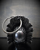 Cloche de moto unique "Crâne indien + diamant" - Le Pratique du Motard