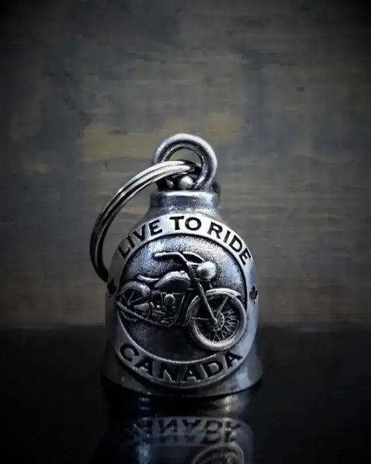 Cloche de moto unique "Live to Ride Canada" - Le Pratique du Motard