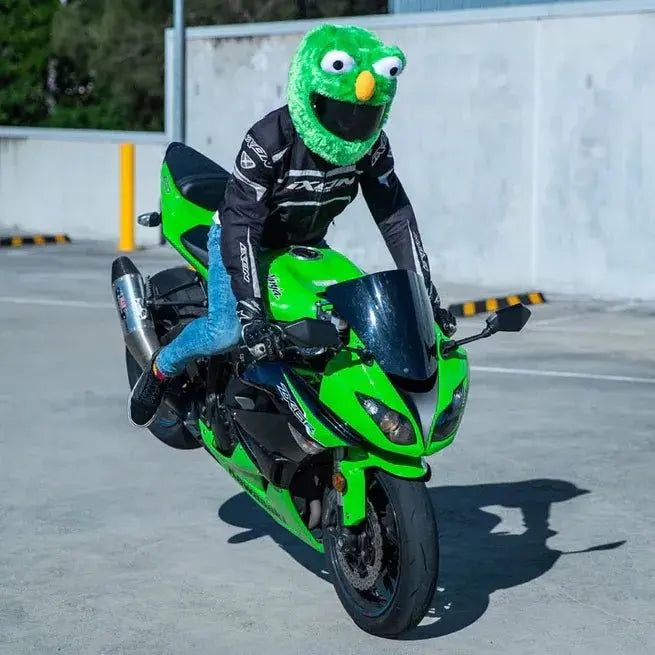 Couvre Casque Moto - Frog Vert - Le Pratique du Motard