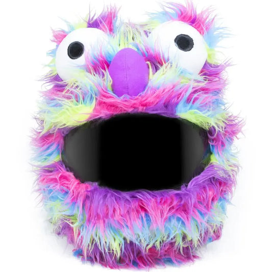 Couvre Casque Moto - Peluche Multicolor - Le Pratique du Motard