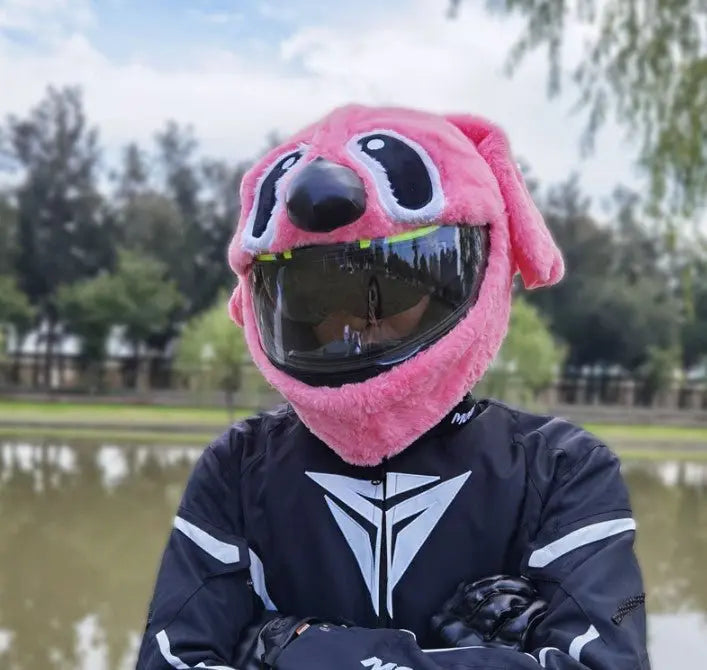 Couvre Casque Moto - Stitch Rose Le Pratique du Motard