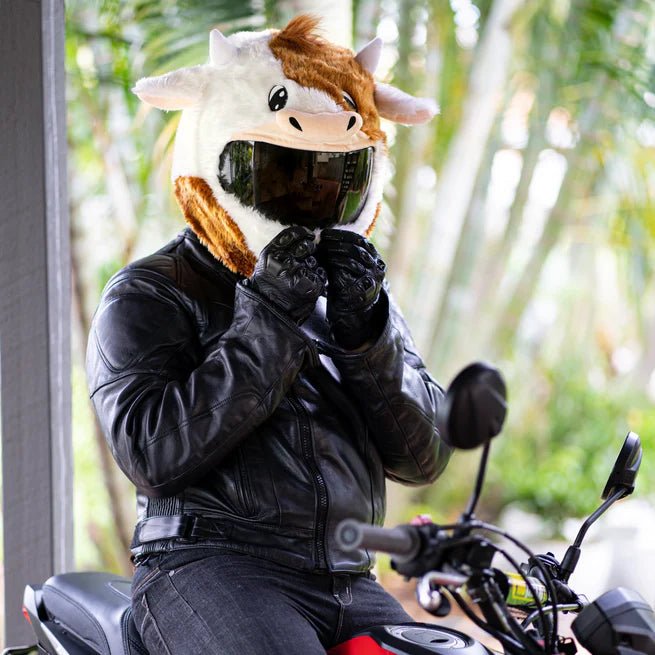 Housse de casque moto - Vache - LE PRATIQUE DU MOTARD