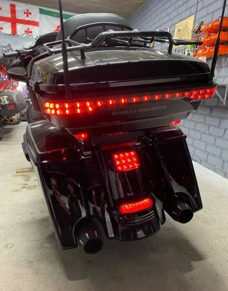 Feux arrière  Led pour Harley  Road Glide - Rouge Le Pratique du Motard