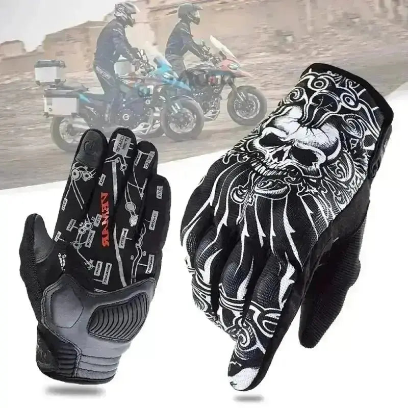 Gants de moto été Antichoc tactile | SkullGrind - Le Pratique du Motard