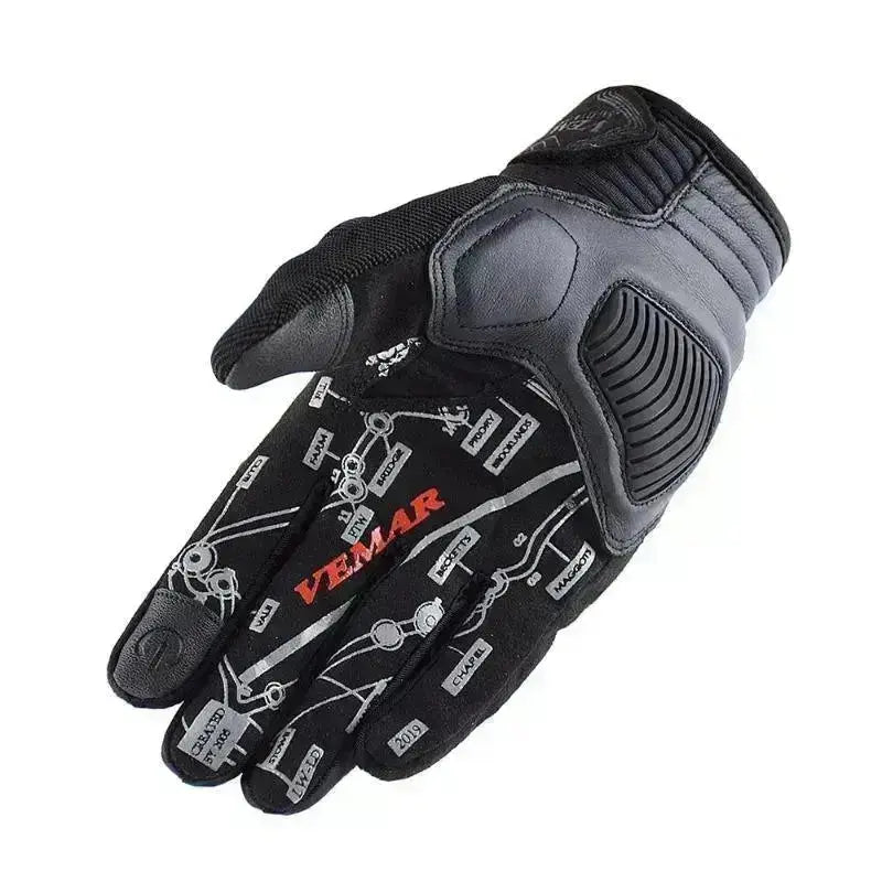 Gants de moto été Antichoc tactile | SkullGrind - Le Pratique du Motard