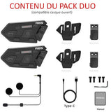 Intercom moto Bluetooth 5.0 - R6S - Le Pratique du Motard