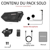 Intercom moto Bluetooth 5.0 - R6S - Le Pratique du Motard