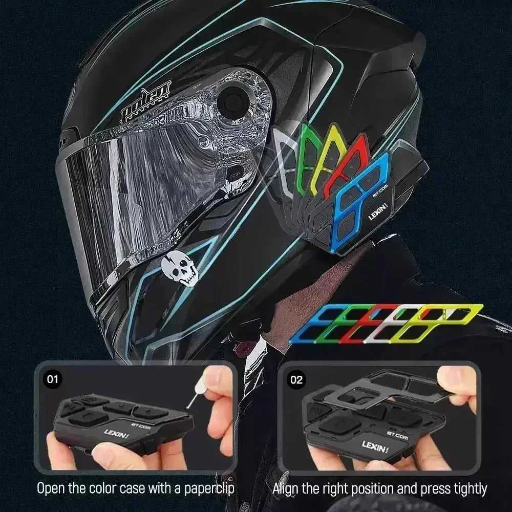 Lexin discount helmet intercom