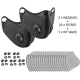Masque de sport avec filtre anti-pollution - Le Pratique du Motard