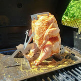 MotoGrill Support à poulet portable BBQ - Le Pratique du Motard