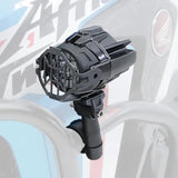 Pack :phare additionnel LED moto avec Rehausse 40mm  pour guidons  Ø 22mm Le Pratique du Motard