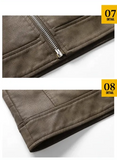 Perfecto Cuir Marron Homme Le Pratique du Motard