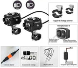 Phare Additionnel moto LED - Intérrupteur Sans fil - Le Pratique du Motard